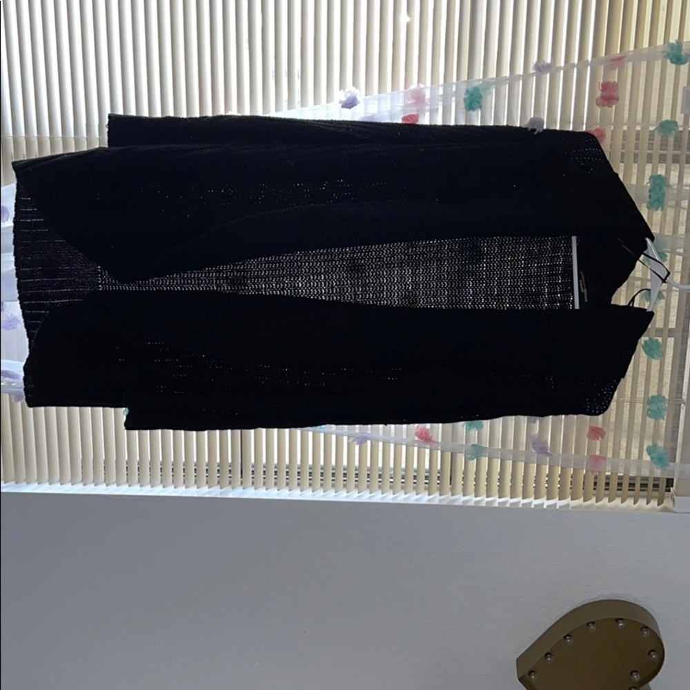Black knit cardigan